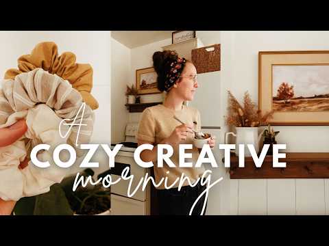 A Cozy Slow Morning | Styling Cottage Thrifts, Baking, & Sewing