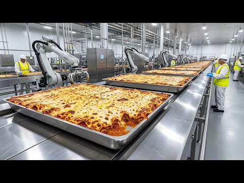 Ever Wondered How Lasagna Meal Trays Are Made in a Factory (Full Production Line)?