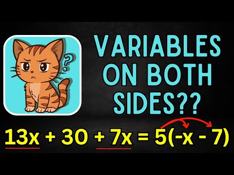 How to Solve Equations with Variables on Both Sides