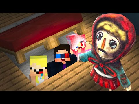 👒СТРАШНАЯ КРАСНАЯ ШАПОЧКА ИЩЕТ НАС В МАЙНКРАФТ! ШЕДИ ЛЕСКА И НУБИК MINECRAFT