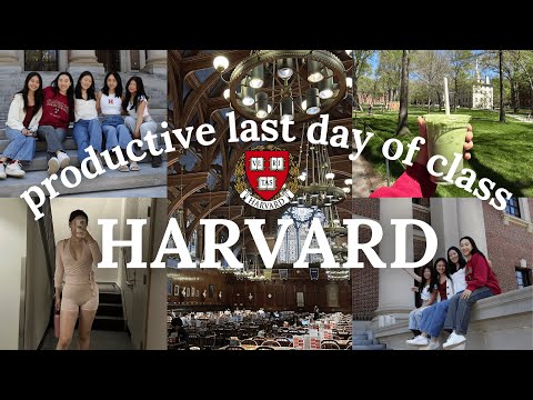 harvard freshman last day of class 🏫 5AM morning routine, study motivation, productive