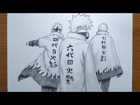 How To Draw Minato - Kakashi - Naruto || Easy Anime Drawing