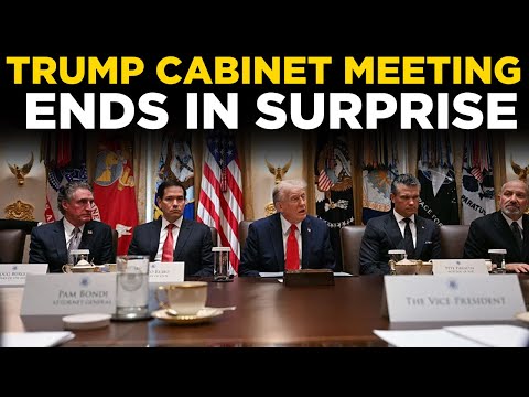 TRUMP ANNOUNCEMENT LIVE | President Trump Makes SHOCKING Declaration After Cabinet Meeting | US News