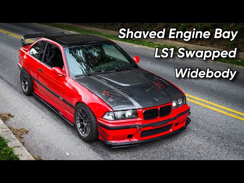 Building a BMW E36 M3 LS SWAP + Widebody in 20 Minutes
