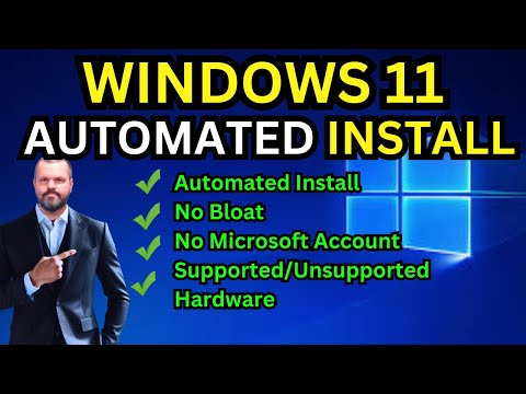 Windows 11 Automated Install: No Bloat No Hardware Requirements
