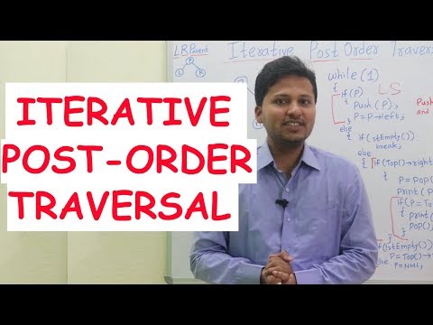 Iterative Postorder Traversal using one stack