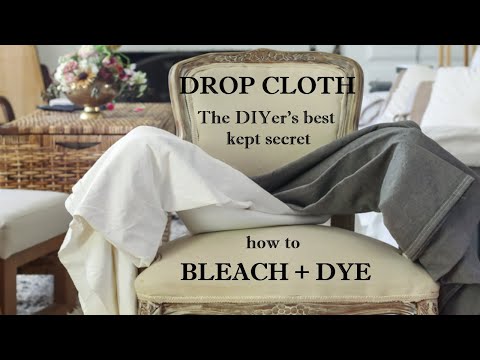 How to Bleach and Dye Drop Cloth