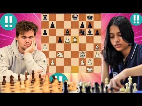 Stunning Encounter: Magnus Carlsen vs Divya