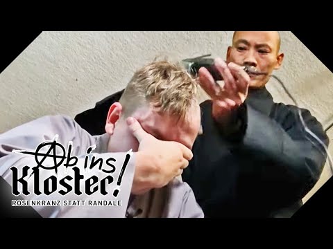 Radikale Entscheidung: Marcel rasiert seine Haare ab! | Ab ins Kloster! | Kabel Eins