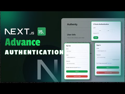 Master Authentication in Next.js 15 | Complete Guide to 2FA, Password Reset & OAuth
