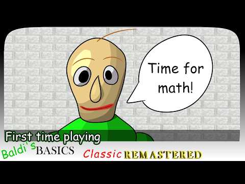This is a Weird Game! | First Time Playing Baldi's Basics