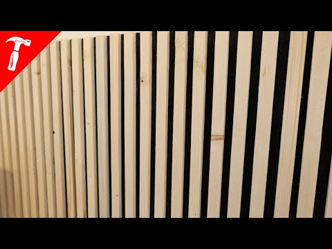 Low Budget DIY Lamellenwand / Slatwall / Akustikpaneele selber bauen - 30€ statt 100€