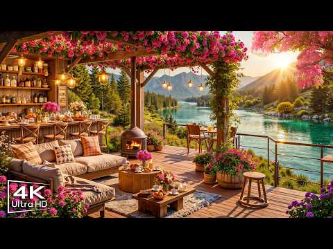 Smooth April Spring Jazz 🌸 Cozy Coffee Shop Ambience & Relaxing Jazz Instrumental Music for Studying