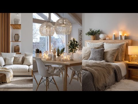 Minimalist Winter Decorating Ideas 2026 | Rustic Scandinavian Comfort & Simple Style