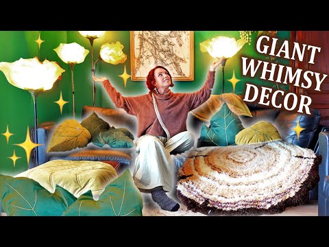 I made the CUTEST magical cozy home decor 🌿🪵✨