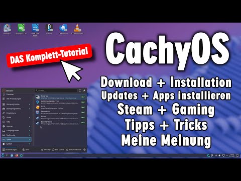 CachyOS Komplett Tutorial - Download ISO Installation Updates Steam Gaming Apps Tricks Cachy OS