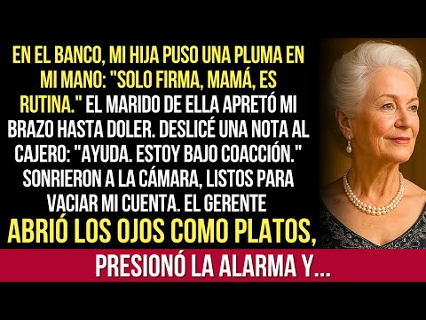 En El Banco, Mi Hija Trató De Hacerme Firmar Todo, Pero El Cajero Leyó La Nota...
