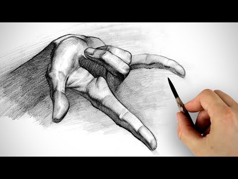 Graphite Pencil Demo - Tips on Drawing and Shading Hands