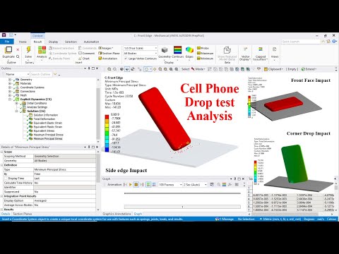 Cellphone Drop Analysis Using ANSYS (Explicit Dynamic)