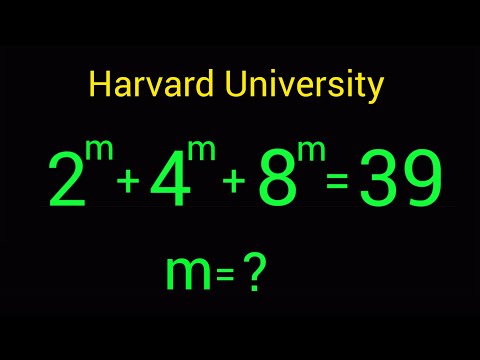 Harvard University Interview Tricks | m = ?