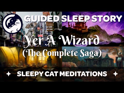 Harry Potter Sleep Story Collection - 'Yer a Wizard' Combined (Parts 1-4) Black Screen / Music & SFX