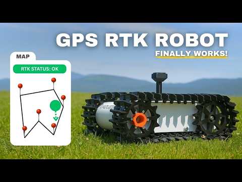 3D Printed Robot With GPS RTK - Waypoint Mission!