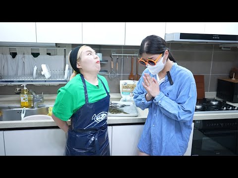은혜가 채널 뺏으려고 생선 손질 배우러 갔습니다..(ft.수빙수)
