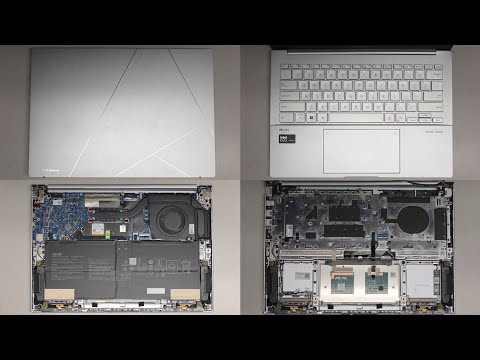 ASUS ZenBook 14 UX3405M Disassembly SSD Hard Drive Upgrade Battery Hinge Cover Replacement Repair