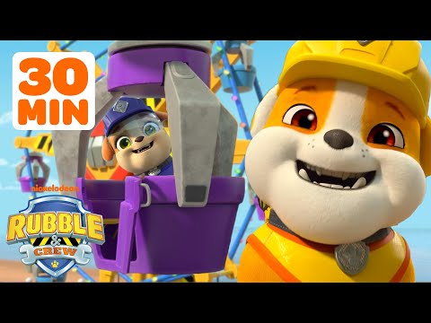 Rubble's Wild Roller Coaster & Theme Park Rides! | 30 Minutes | Rubble & Crew
