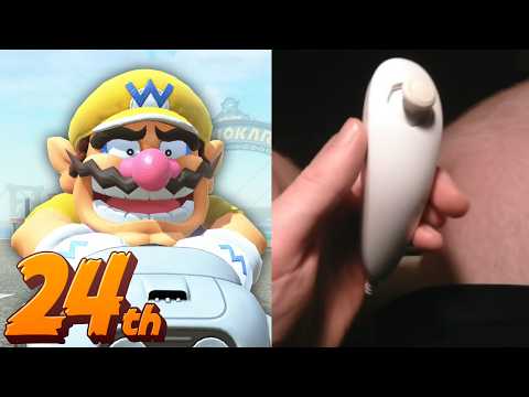 Mario Kart World online with VERY stupid controllers