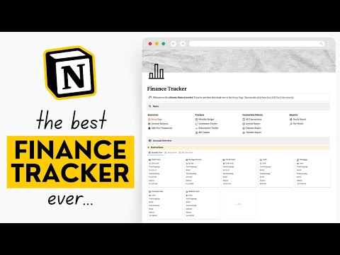 The BEST Finance Tracker in Notion (budget, expenses, debt tracker) - Notion Template Tour