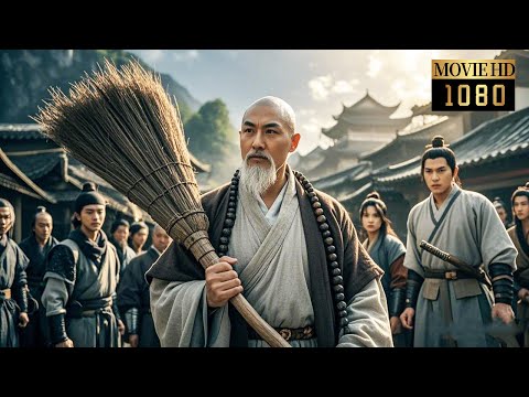 【Full】The monk's martial arts skills are unpredictable and he can defeat everyone with a broom!