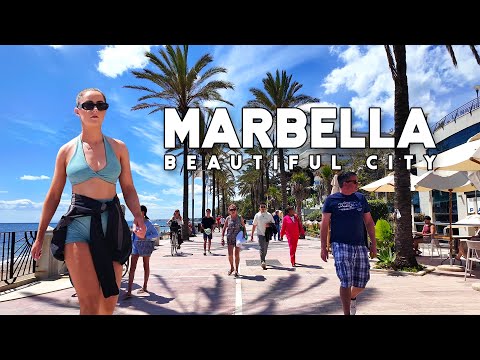 Marbella Spain Beautiful City April 2025 Update Costa del Sol Walk | Málaga [4K]
