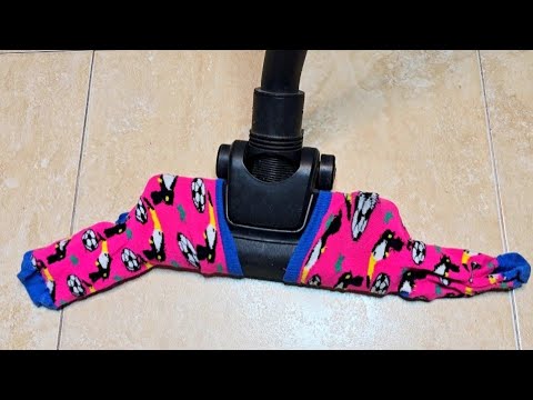 Put a Sock over your Vacuum Cleaner for THIS Cleaning Trick 💥 AMAZING 😱