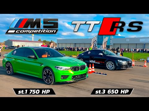 BMW M5 vs Audi TT RS vs GT-R r35 vs 911 Turbo S vs Audi S3 vs BMW M340 vs TRD Supra + Mercedes E400d