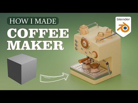 👉 How I Made a Realistic 3D Coffee Maker in Blender | Beginner Friendly Tutorial