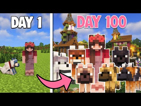 I survived 100 Days creating a Cozy Dog Village