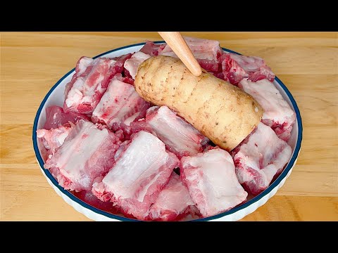 90岁奶奶经常用排骨天麻这样吃，三高平稳记性好，身体一直非常棒