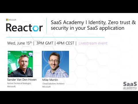 SaaS Academy I Identity, Zero trust & security in your SaaS application