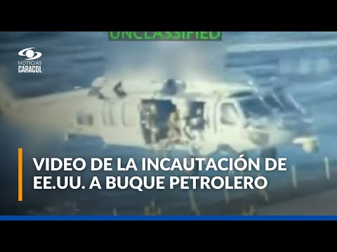 EE. UU. revela primeras imágenes de incautación a buque petrolero frente a costas de Venezuela