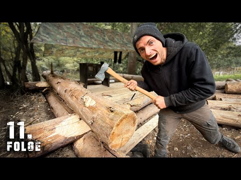 Das BLOCKHAUS WÄCHST! | TAG 11/100 autark