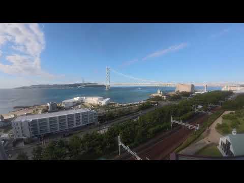 青い空と海に包まれる、舞子ビラ神戸の昼景 ｜ タイムラプス