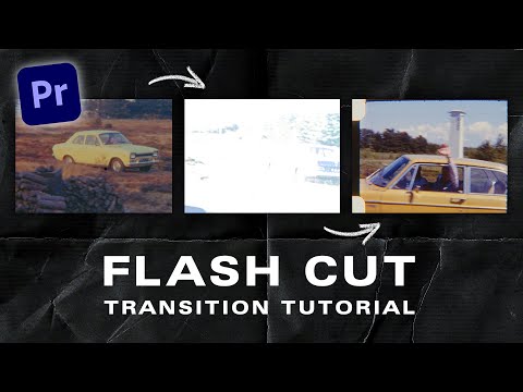 How to create COOL Analog FILM flash cut transition - Premiere Pro - EASY