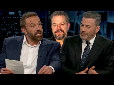 Matt Damon's Savage Roast of Jimmy Kimmel via Ben Affleck