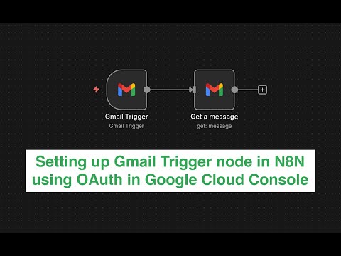 N8N Gmail Trigger Node setup with OAuth in Google Cloud Console