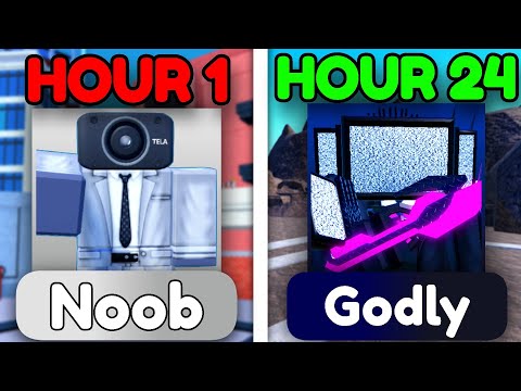 I Played TOILET TOWER DEFENSE For 24 HOURS And Became Overpowered! (Roblox)