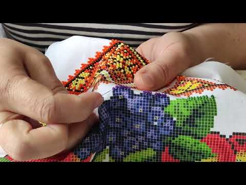 Відеоурок. Вишивка рушника бісером. Легко та доступно!