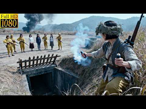 Female agent uses two smoke bombs to rescue trapped students and blow up the enemy air-raid shelter.