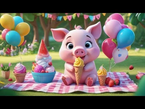 Pinky’s Ice Cream Adventure | Fun Kids Song | Sweet Nursery Rhyme
