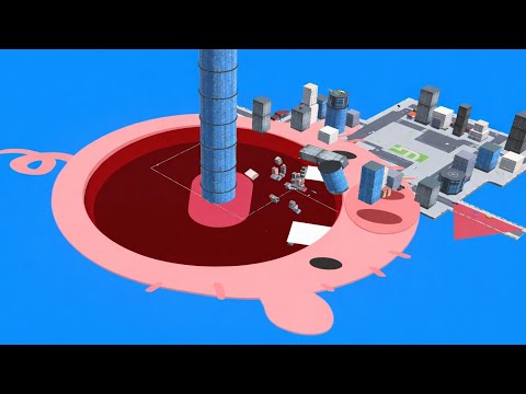 Hole.io - TOWER HOLE EVOLUTION#15-Gameplay Walkthrough Android iOS 